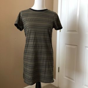 Olive green T-shirt dress